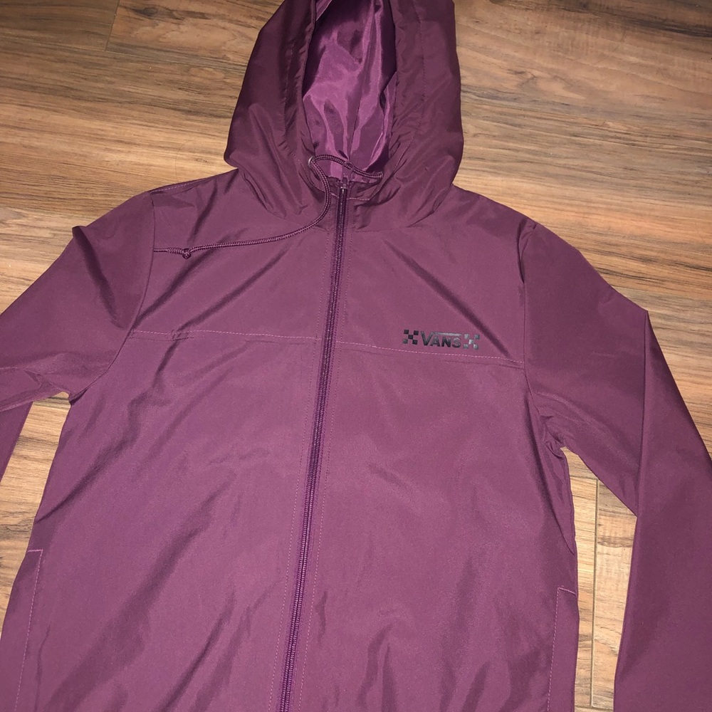 Maroon Vans Windbreaker